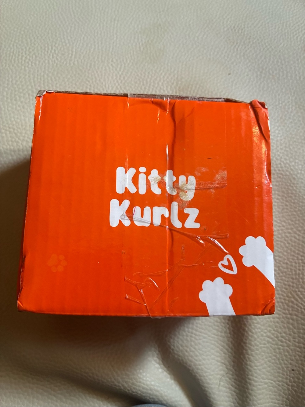 Orange Interactive Cat Toy Box